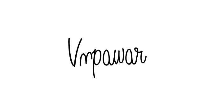 Design your own signature with our free online signature maker. With this signature software, you can create a handwritten (Angelique-Rose-font-FFP) signature for name Vnpawar. Vnpawar signature style 5 images and pictures png