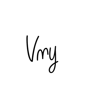 Vny stylish signature style. Best Handwritten Sign (Angelique-Rose-font-FFP) for my name. Handwritten Signature Collection Ideas for my name Vny. Vny signature style 5 images and pictures png