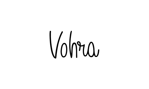 How to make Vohra name signature. Use Angelique-Rose-font-FFP style for creating short signs online. This is the latest handwritten sign. Vohra signature style 5 images and pictures png