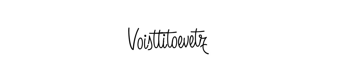 It looks lik you need a new signature style for name Voisttitoevetz. Design unique handwritten (Angelique-Rose-font-FFP) signature with our free signature maker in just a few clicks. Voisttitoevetz signature style 5 images and pictures png