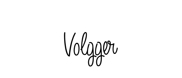 Volgger stylish signature style. Best Handwritten Sign (Angelique-Rose-font-FFP) for my name. Handwritten Signature Collection Ideas for my name Volgger. Volgger signature style 5 images and pictures png