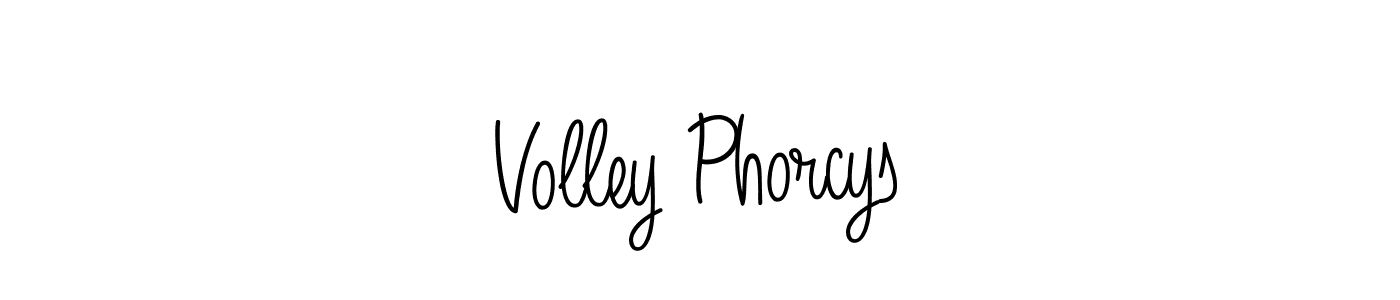 The best way (Angelique-Rose-font-FFP) to make a short signature is to pick only two or three words in your name. The name Volley Phorcys include a total of six letters. For converting this name. Volley Phorcys signature style 5 images and pictures png
