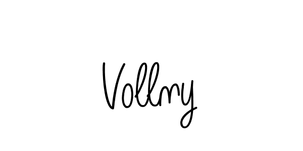 Create a beautiful signature design for name Vollny. With this signature (Angelique-Rose-font-FFP) fonts, you can make a handwritten signature for free. Vollny signature style 5 images and pictures png