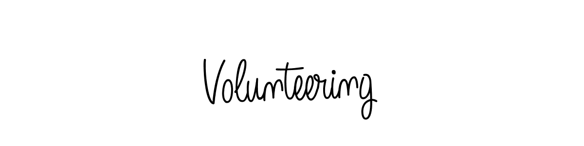 Create a beautiful signature design for name Volunteering. With this signature (Angelique-Rose-font-FFP) fonts, you can make a handwritten signature for free. Volunteering signature style 5 images and pictures png