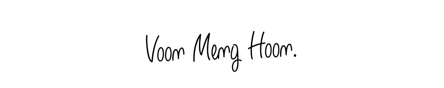 How to make Voon Meng Hoon. name signature. Use Angelique-Rose-font-FFP style for creating short signs online. This is the latest handwritten sign. Voon Meng Hoon. signature style 5 images and pictures png