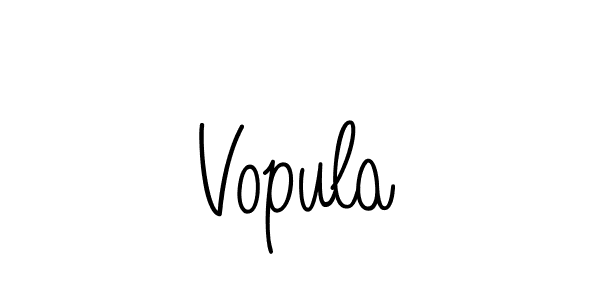 Vopula stylish signature style. Best Handwritten Sign (Angelique-Rose-font-FFP) for my name. Handwritten Signature Collection Ideas for my name Vopula. Vopula signature style 5 images and pictures png