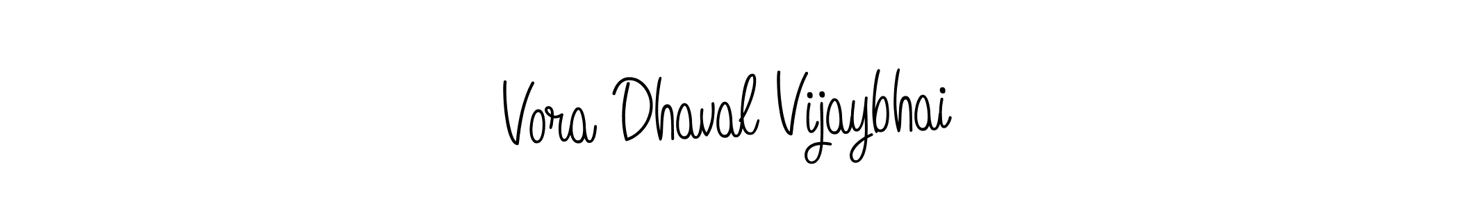 Make a beautiful signature design for name Vora Dhaval Vijaybhai. With this signature (Angelique-Rose-font-FFP) style, you can create a handwritten signature for free. Vora Dhaval Vijaybhai signature style 5 images and pictures png