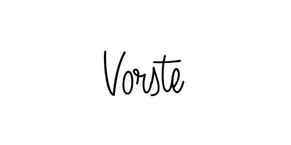 Make a beautiful signature design for name Vorste. Use this online signature maker to create a handwritten signature for free. Vorste signature style 5 images and pictures png