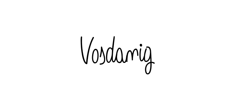 Vosdanig stylish signature style. Best Handwritten Sign (Angelique-Rose-font-FFP) for my name. Handwritten Signature Collection Ideas for my name Vosdanig. Vosdanig signature style 5 images and pictures png