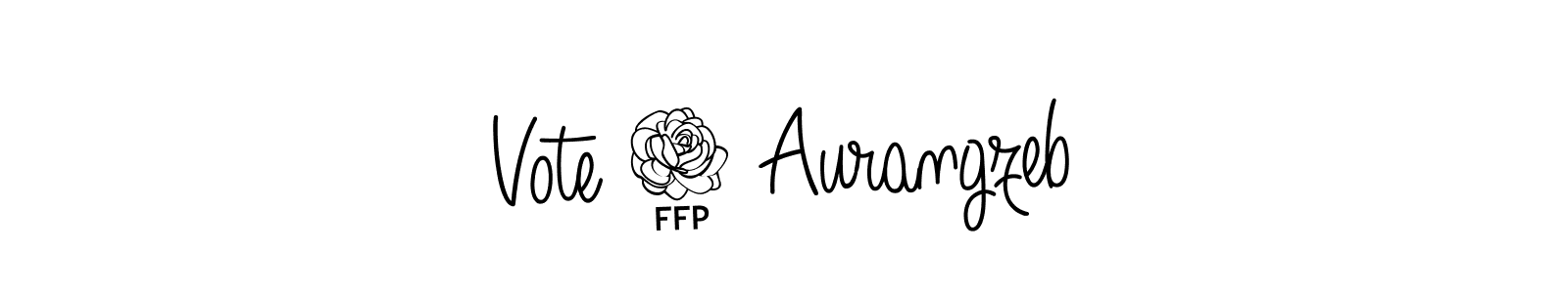 Create a beautiful signature design for name Vote 4 Aurangzeb. With this signature (Angelique-Rose-font-FFP) fonts, you can make a handwritten signature for free. Vote 4 Aurangzeb signature style 5 images and pictures png
