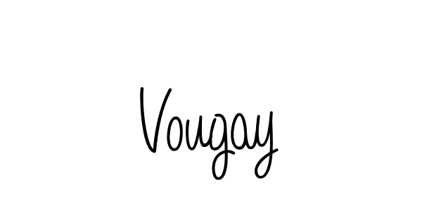 How to make Vougay name signature. Use Angelique-Rose-font-FFP style for creating short signs online. This is the latest handwritten sign. Vougay signature style 5 images and pictures png