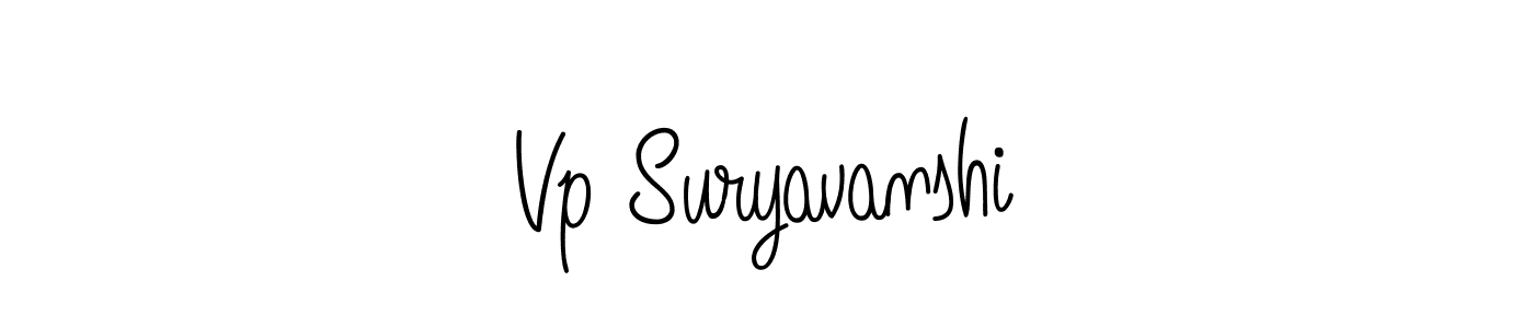 How to make Vp Suryavanshi name signature. Use Angelique-Rose-font-FFP style for creating short signs online. This is the latest handwritten sign. Vp Suryavanshi signature style 5 images and pictures png