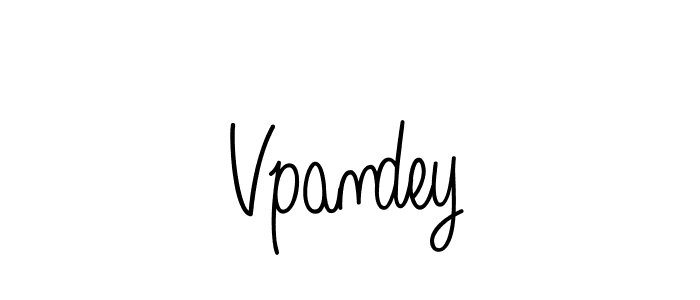 You should practise on your own different ways (Angelique-Rose-font-FFP) to write your name (Vpandey) in signature. don't let someone else do it for you. Vpandey signature style 5 images and pictures png