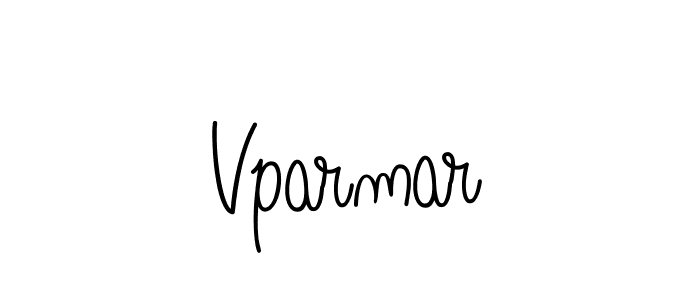 Vparmar stylish signature style. Best Handwritten Sign (Angelique-Rose-font-FFP) for my name. Handwritten Signature Collection Ideas for my name Vparmar. Vparmar signature style 5 images and pictures png