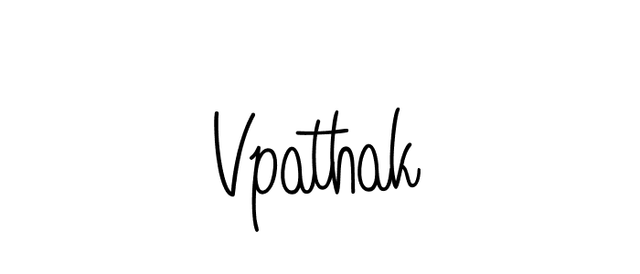 Create a beautiful signature design for name Vpathak. With this signature (Angelique-Rose-font-FFP) fonts, you can make a handwritten signature for free. Vpathak signature style 5 images and pictures png