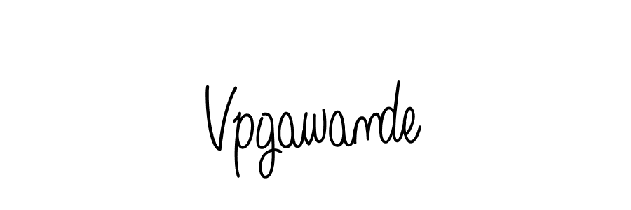 Make a beautiful signature design for name Vpgawande. Use this online signature maker to create a handwritten signature for free. Vpgawande signature style 5 images and pictures png