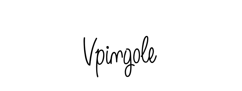 Make a beautiful signature design for name Vpingole. With this signature (Angelique-Rose-font-FFP) style, you can create a handwritten signature for free. Vpingole signature style 5 images and pictures png