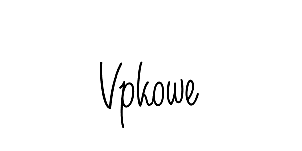 Create a beautiful signature design for name Vpkowe. With this signature (Angelique-Rose-font-FFP) fonts, you can make a handwritten signature for free. Vpkowe signature style 5 images and pictures png