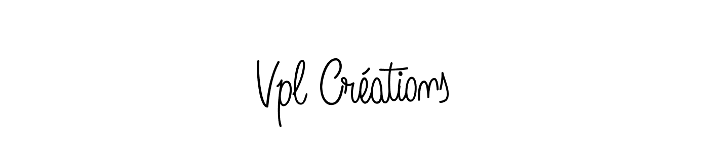 You should practise on your own different ways (Angelique-Rose-font-FFP) to write your name (Vpl Créations) in signature. don't let someone else do it for you. Vpl Créations signature style 5 images and pictures png