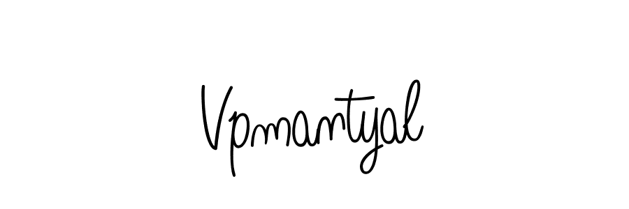 Design your own signature with our free online signature maker. With this signature software, you can create a handwritten (Angelique-Rose-font-FFP) signature for name Vpmantyal. Vpmantyal signature style 5 images and pictures png