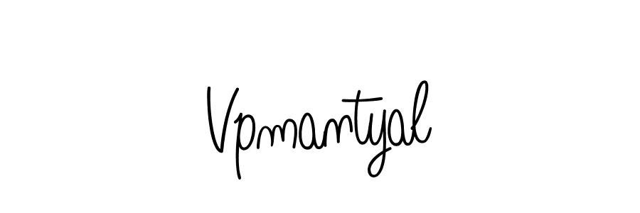 Design your own signature with our free online signature maker. With this signature software, you can create a handwritten (Angelique-Rose-font-FFP) signature for name Vpmantyal. Vpmantyal signature style 5 images and pictures png