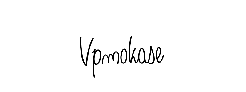 Vpmokase stylish signature style. Best Handwritten Sign (Angelique-Rose-font-FFP) for my name. Handwritten Signature Collection Ideas for my name Vpmokase. Vpmokase signature style 5 images and pictures png