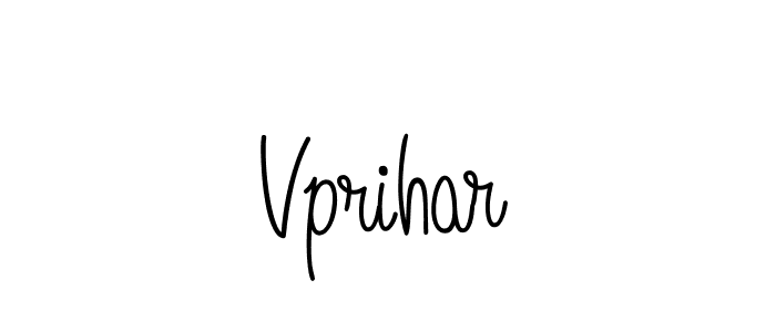 Vprihar stylish signature style. Best Handwritten Sign (Angelique-Rose-font-FFP) for my name. Handwritten Signature Collection Ideas for my name Vprihar. Vprihar signature style 5 images and pictures png