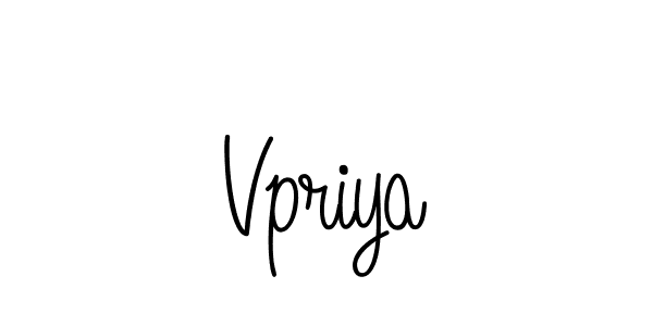 Create a beautiful signature design for name Vpriya. With this signature (Angelique-Rose-font-FFP) fonts, you can make a handwritten signature for free. Vpriya signature style 5 images and pictures png