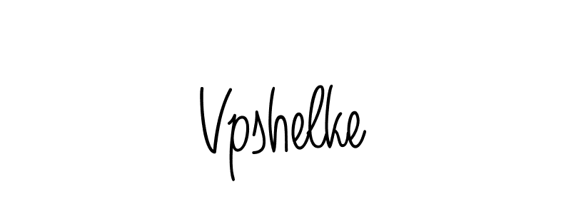 How to make Vpshelke signature? Angelique-Rose-font-FFP is a professional autograph style. Create handwritten signature for Vpshelke name. Vpshelke signature style 5 images and pictures png