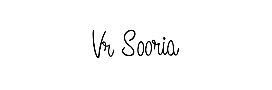 Design your own signature with our free online signature maker. With this signature software, you can create a handwritten (Angelique-Rose-font-FFP) signature for name Vr Sooria. Vr Sooria signature style 5 images and pictures png
