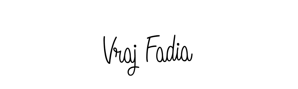 You can use this online signature creator to create a handwritten signature for the name Vraj Fadia. This is the best online autograph maker. Vraj Fadia signature style 5 images and pictures png