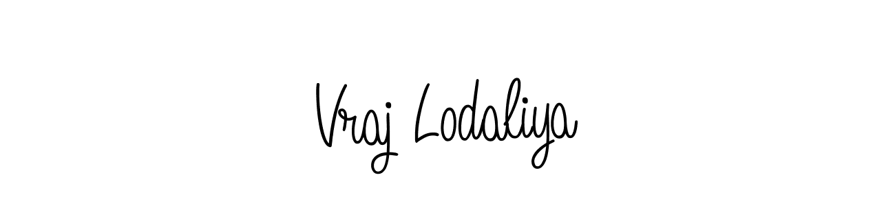 Check out images of Autograph of Vraj Lodaliya name. Actor Vraj Lodaliya Signature Style. Angelique-Rose-font-FFP is a professional sign style online. Vraj Lodaliya signature style 5 images and pictures png