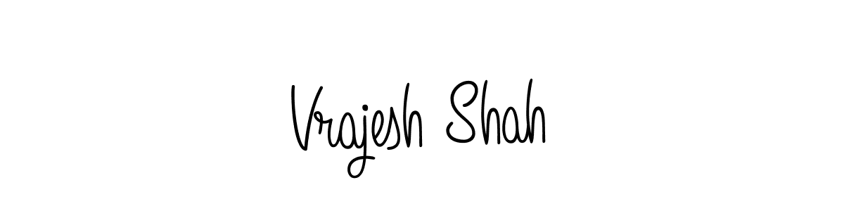 You should practise on your own different ways (Angelique-Rose-font-FFP) to write your name (Vrajesh Shah) in signature. don't let someone else do it for you. Vrajesh Shah signature style 5 images and pictures png