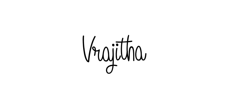 How to Draw Vrajitha signature style? Angelique-Rose-font-FFP is a latest design signature styles for name Vrajitha. Vrajitha signature style 5 images and pictures png