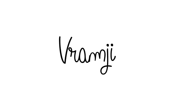How to Draw Vramji signature style? Angelique-Rose-font-FFP is a latest design signature styles for name Vramji. Vramji signature style 5 images and pictures png