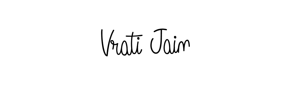 How to make Vrati Jain signature? Angelique-Rose-font-FFP is a professional autograph style. Create handwritten signature for Vrati Jain name. Vrati Jain signature style 5 images and pictures png