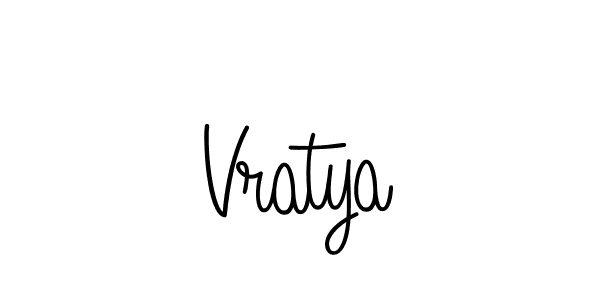 Design your own signature with our free online signature maker. With this signature software, you can create a handwritten (Angelique-Rose-font-FFP) signature for name Vratya. Vratya signature style 5 images and pictures png