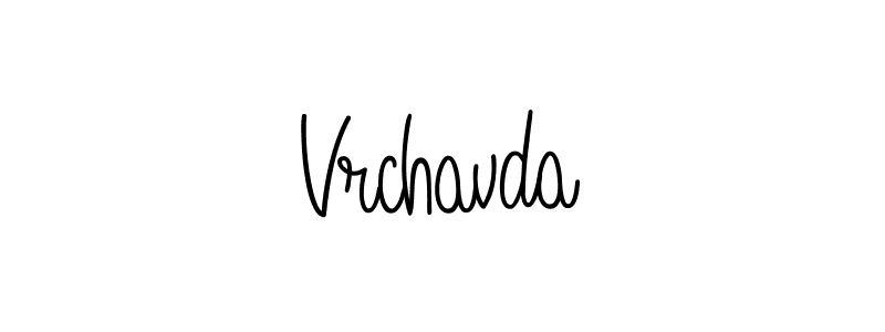 if you are searching for the best signature style for your name Vrchavda. so please give up your signature search. here we have designed multiple signature styles  using Angelique-Rose-font-FFP. Vrchavda signature style 5 images and pictures png