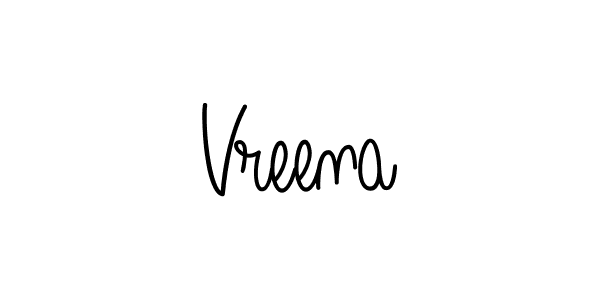 How to Draw Vreena signature style? Angelique-Rose-font-FFP is a latest design signature styles for name Vreena. Vreena signature style 5 images and pictures png