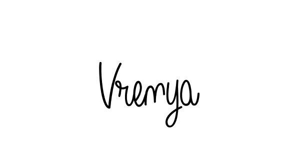 How to make Vrenya signature? Angelique-Rose-font-FFP is a professional autograph style. Create handwritten signature for Vrenya name. Vrenya signature style 5 images and pictures png