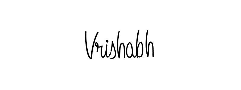 Vrishabh stylish signature style. Best Handwritten Sign (Angelique-Rose-font-FFP) for my name. Handwritten Signature Collection Ideas for my name Vrishabh. Vrishabh signature style 5 images and pictures png