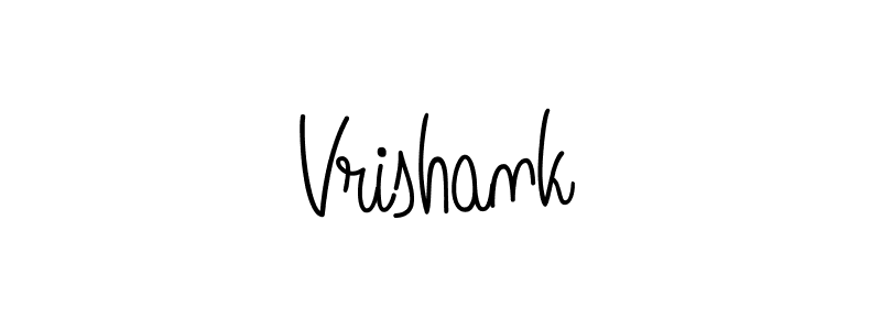 Design your own signature with our free online signature maker. With this signature software, you can create a handwritten (Angelique-Rose-font-FFP) signature for name Vrishank. Vrishank signature style 5 images and pictures png