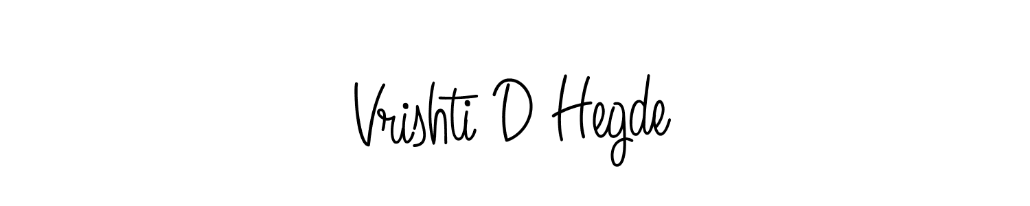 How to make Vrishti D Hegde name signature. Use Angelique-Rose-font-FFP style for creating short signs online. This is the latest handwritten sign. Vrishti D Hegde signature style 5 images and pictures png
