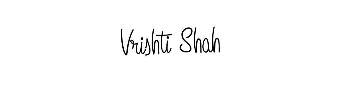 How to make Vrishti Shah signature? Angelique-Rose-font-FFP is a professional autograph style. Create handwritten signature for Vrishti Shah name. Vrishti Shah signature style 5 images and pictures png