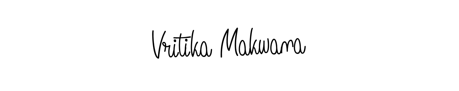 How to Draw Vritika Makwana signature style? Angelique-Rose-font-FFP is a latest design signature styles for name Vritika Makwana. Vritika Makwana signature style 5 images and pictures png