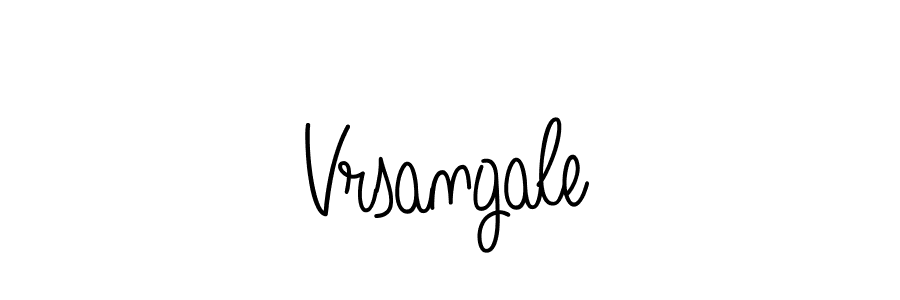 Design your own signature with our free online signature maker. With this signature software, you can create a handwritten (Angelique-Rose-font-FFP) signature for name Vrsangale. Vrsangale signature style 5 images and pictures png