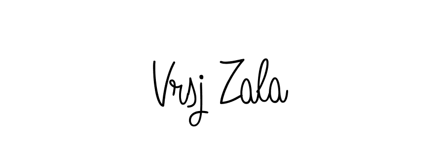 Design your own signature with our free online signature maker. With this signature software, you can create a handwritten (Angelique-Rose-font-FFP) signature for name Vrsj Zala. Vrsj Zala signature style 5 images and pictures png