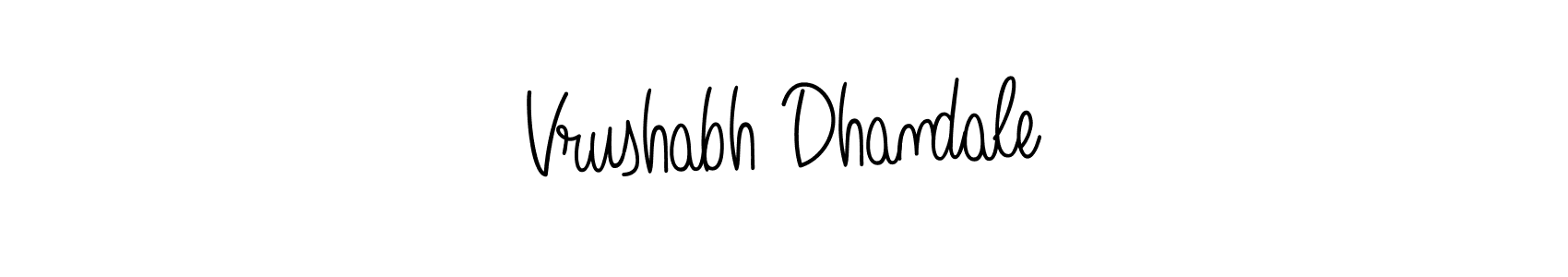 You should practise on your own different ways (Angelique-Rose-font-FFP) to write your name (Vrushabh Dhandale) in signature. don't let someone else do it for you. Vrushabh Dhandale signature style 5 images and pictures png