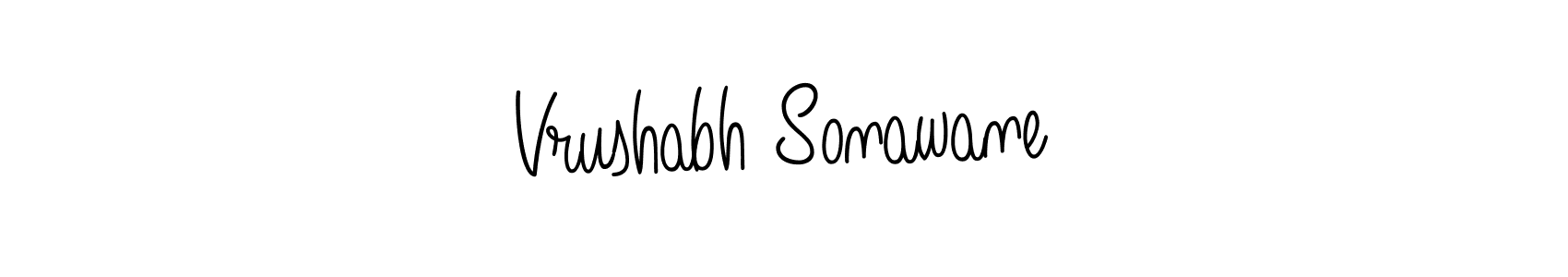 How to make Vrushabh Sonawane name signature. Use Angelique-Rose-font-FFP style for creating short signs online. This is the latest handwritten sign. Vrushabh Sonawane signature style 5 images and pictures png