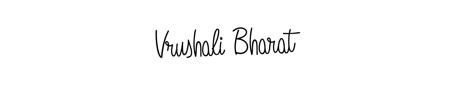 Design your own signature with our free online signature maker. With this signature software, you can create a handwritten (Angelique-Rose-font-FFP) signature for name Vrushali Bharat. Vrushali Bharat signature style 5 images and pictures png